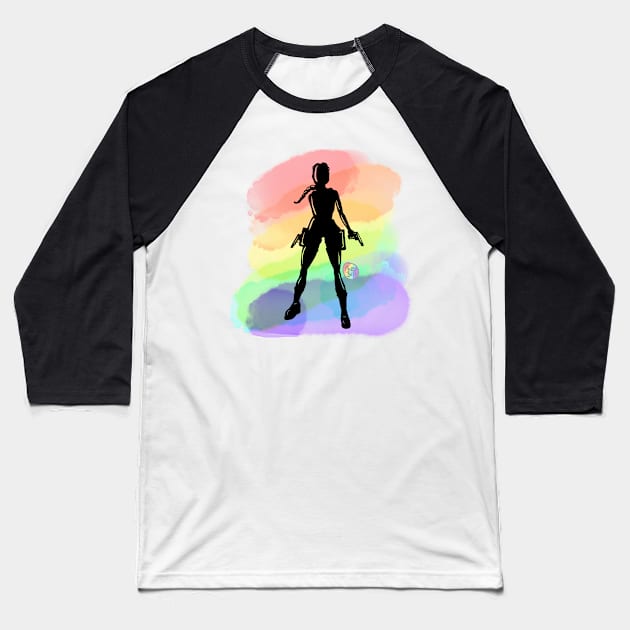 Lara Pride 2022 Baseball T-Shirt by Materiaboitv